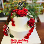 Beautiful Rose Theme Birthday Cake
