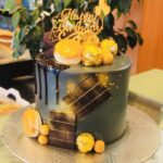 Chocolate Drip & Gold Flakes Cake