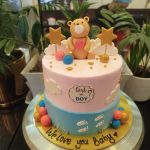 Teddy Bear Theme Baby Shower Cake