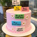 Farewell Cake with Messages